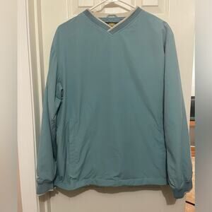 Cabelas light blue greenish Lightweight Pullover Outdoor Performance Top Size L